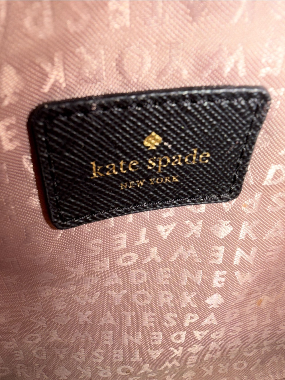 Kate Spade 2-PIECE SET Mavis Street Rose Gold Glitter Crossbody & Card Wallet ♠️ - Picture 4 of 12